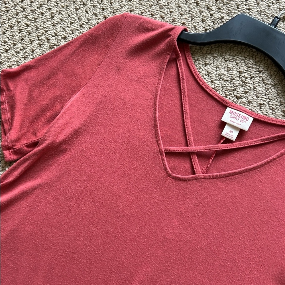 Women's Crisscross Short Sleeve Top